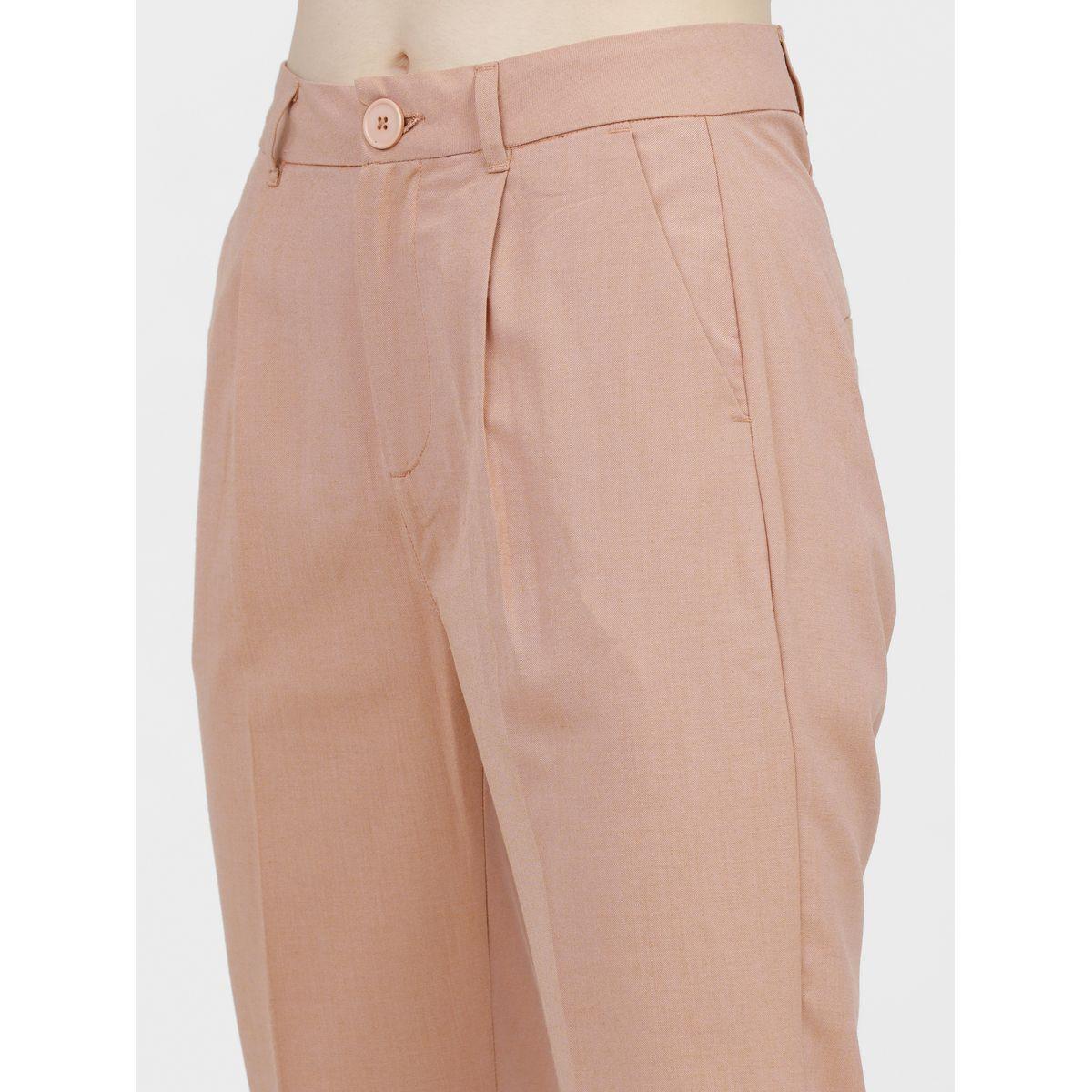 بنطال بتفاصيل كسرات مع جيوب طوكيو توكيز × ستايلي-women-clothing-bottoms-trousers-image-4