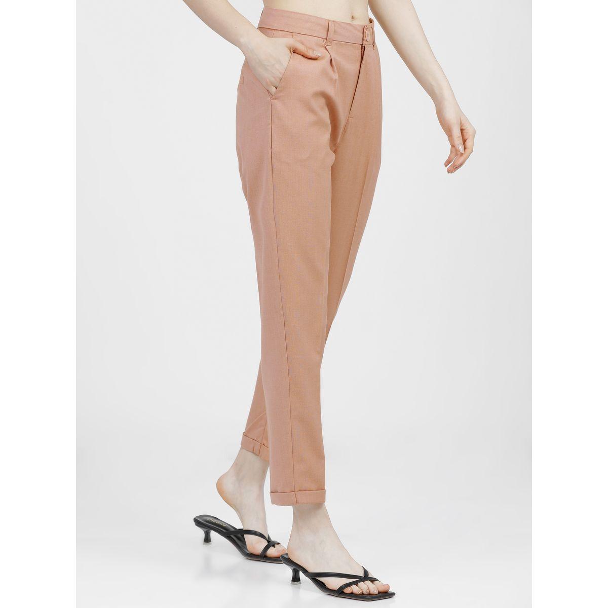 بنطال بتفاصيل كسرات مع جيوب طوكيو توكيز × ستايلي-women-clothing-bottoms-trousers-image-6