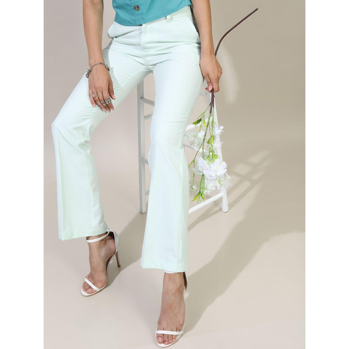 Tokyo Talkies X Styli  Solid Mid Rise Flared Trousers-women-clothing-bottoms-trousers-image-1