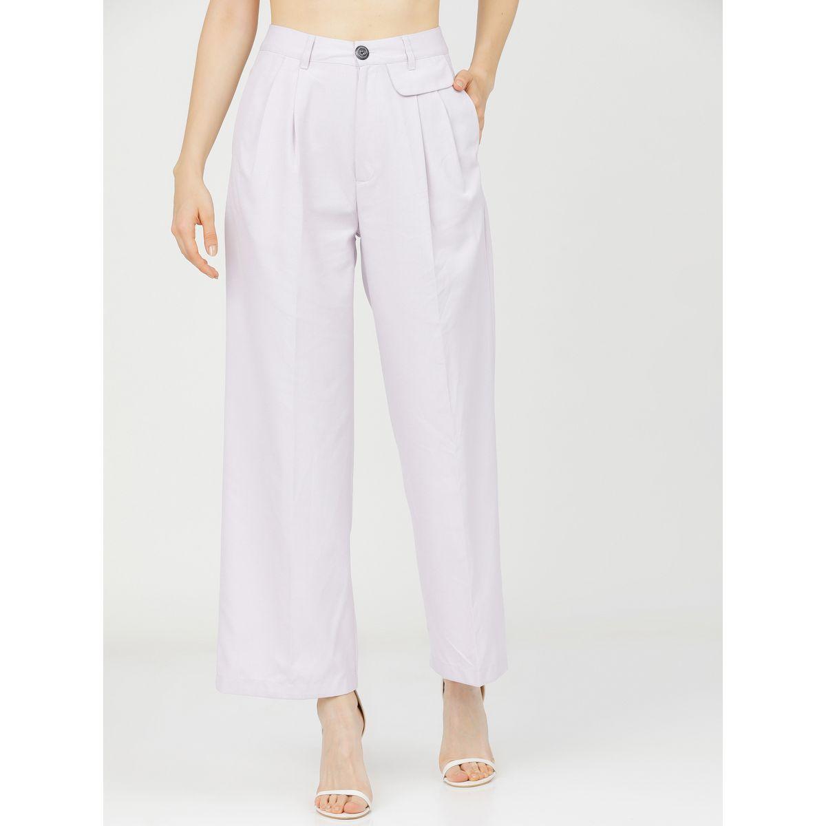 بنطال بقصة أرجل مستقيمة وكسرات طوكيو توكيز × ستايلي-women-clothing-bottoms-trousers-image-1
