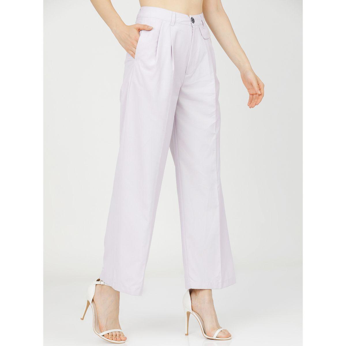 بنطال بقصة أرجل مستقيمة وكسرات طوكيو توكيز × ستايلي-women-clothing-bottoms-trousers-image-6
