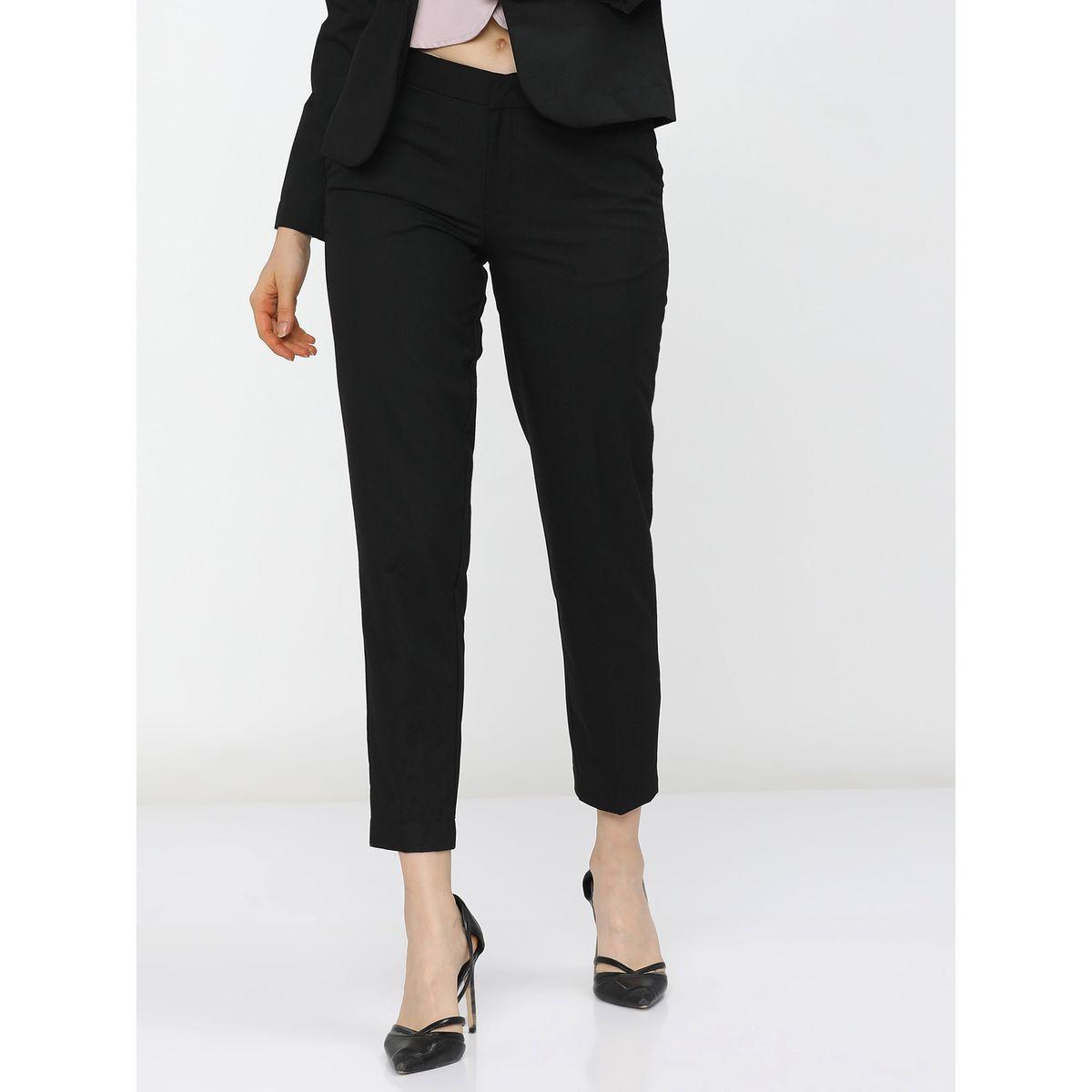بنطال سادة قصير بخصر متوسط طوكيو توكيز × ستايلي-women-clothing-bottoms-trousers-image-1