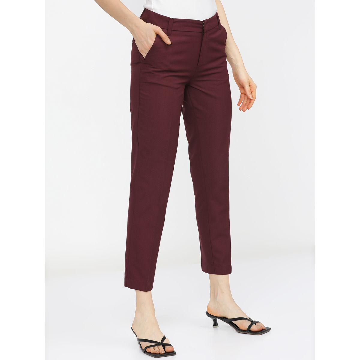 Tokyo Talkies X Styli  Solid Mid Rise Slim Fit Trousers-women-clothing-bottoms-trousers-image-6