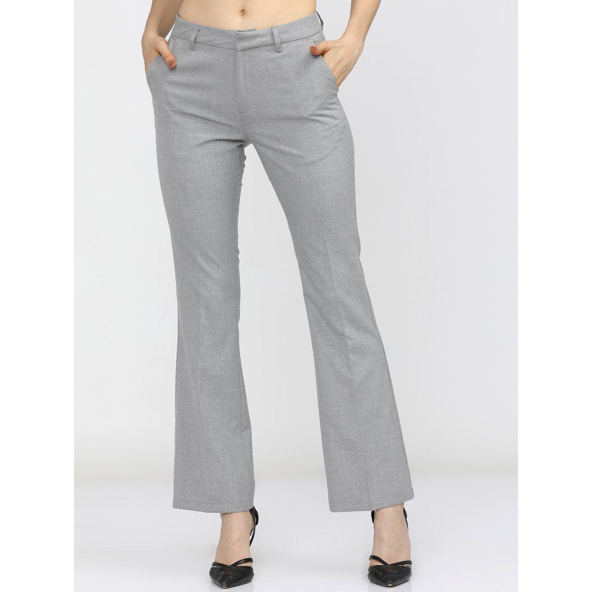 Tokyo Talkies X Styli  Textured Regular Fit Trousers with Pockets-women-clothing-bottoms-trousers-image-1