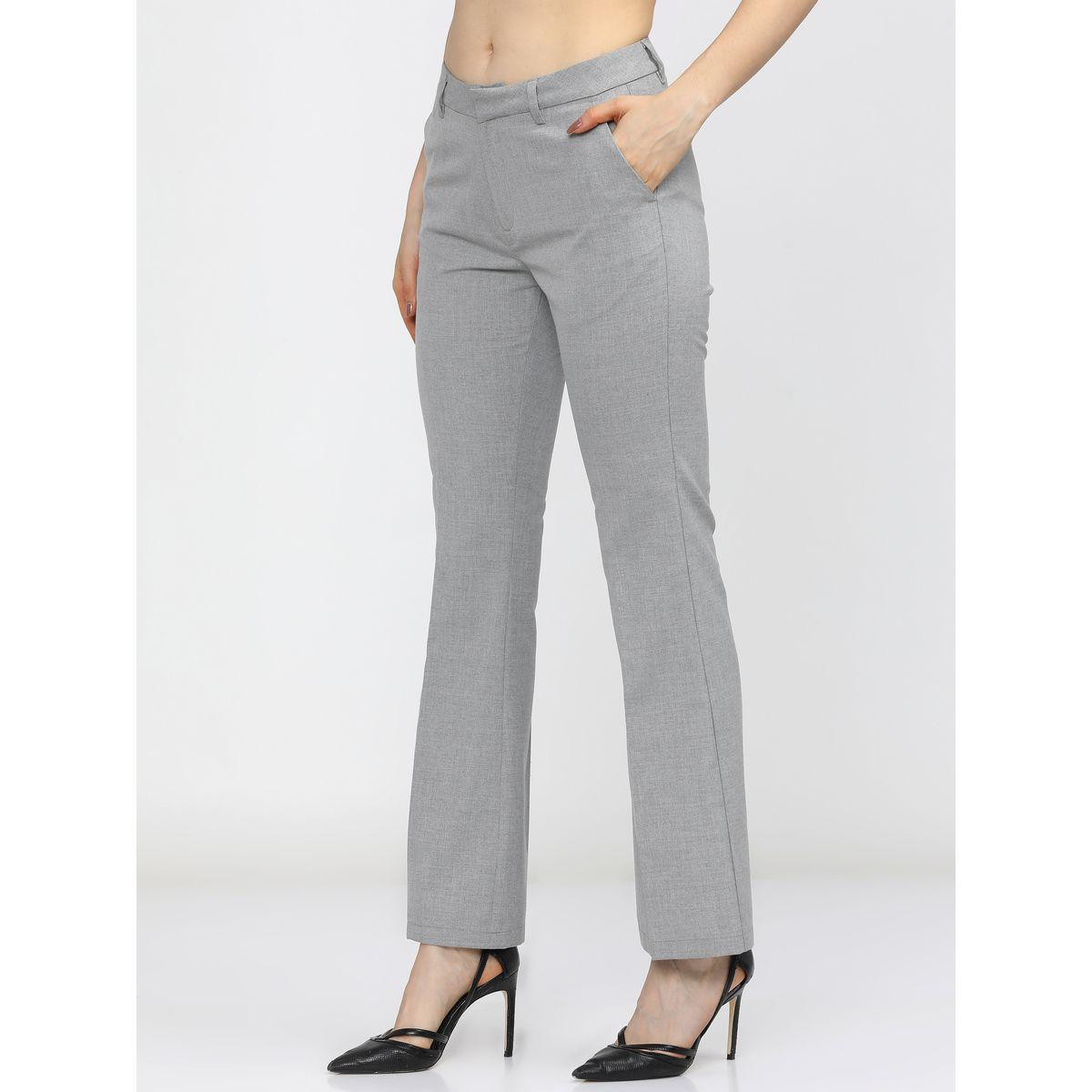 Tokyo Talkies X Styli  Textured Regular Fit Trousers with Pockets-women-clothing-bottoms-trousers-image-2