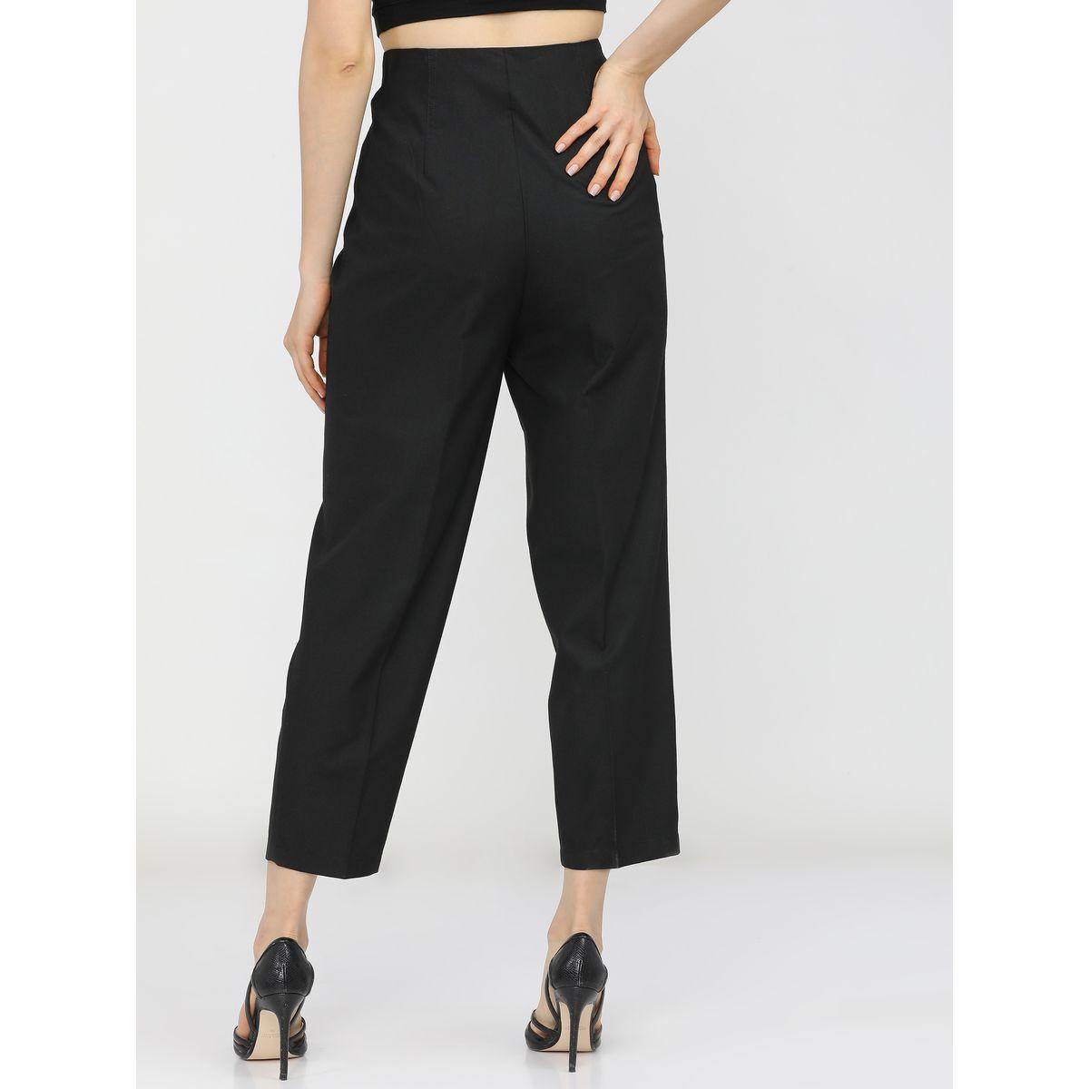 بنطال بخصر عالي مع كسرات وأزرار غلق طوكيو توكيز × ستايلي-women-clothing-bottoms-trousers-image-3
