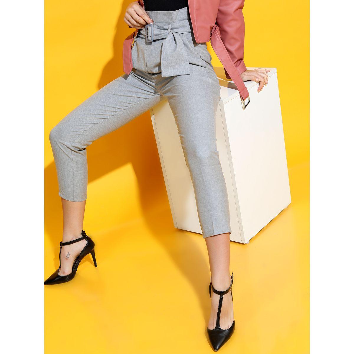 بنطال بقصة مستدقة وخصر بيبر باغ طوكيو توكيز × ستايلي-women-clothing-bottoms-trousers-image-1