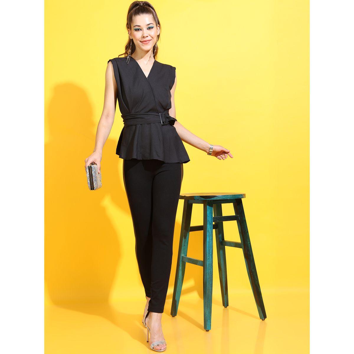 بلوزة سادة بلا اكمام مع مشبك إغلاق طوكيو توكيز × ستايلي-women-clothing-shirtsandblouses-blouses-image-2