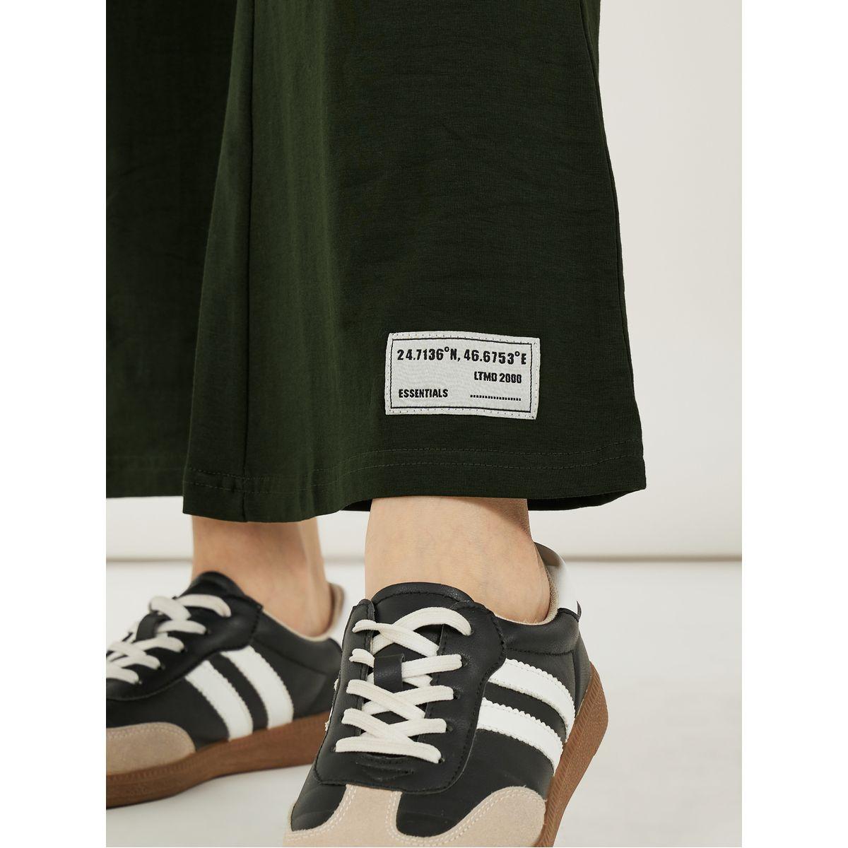 Solid Badge Detail Fit & Flare Leggings-women-clothing-bottoms-leggings-image-3