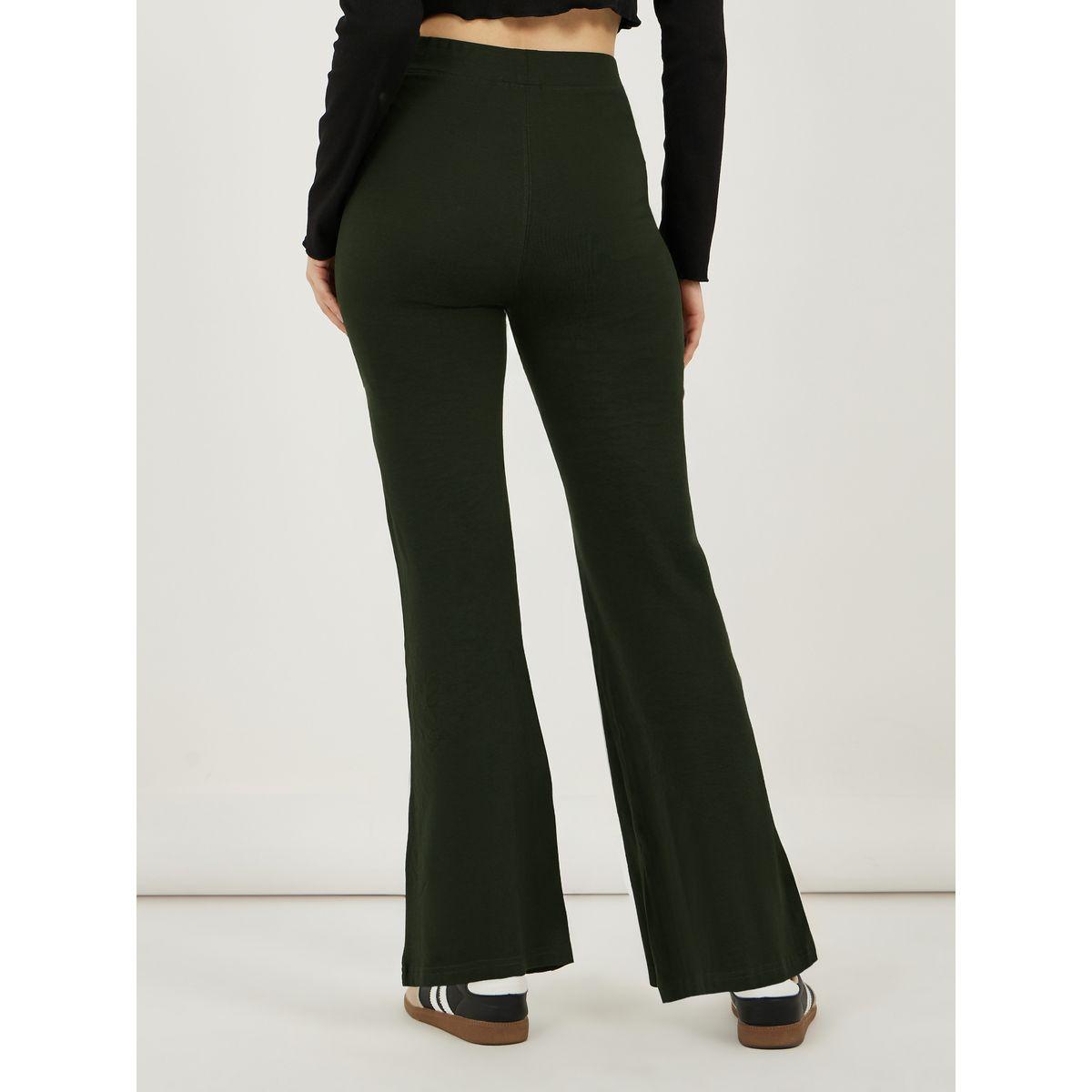 Solid Badge Detail Fit & Flare Leggings-women-clothing-bottoms-leggings-image-4
