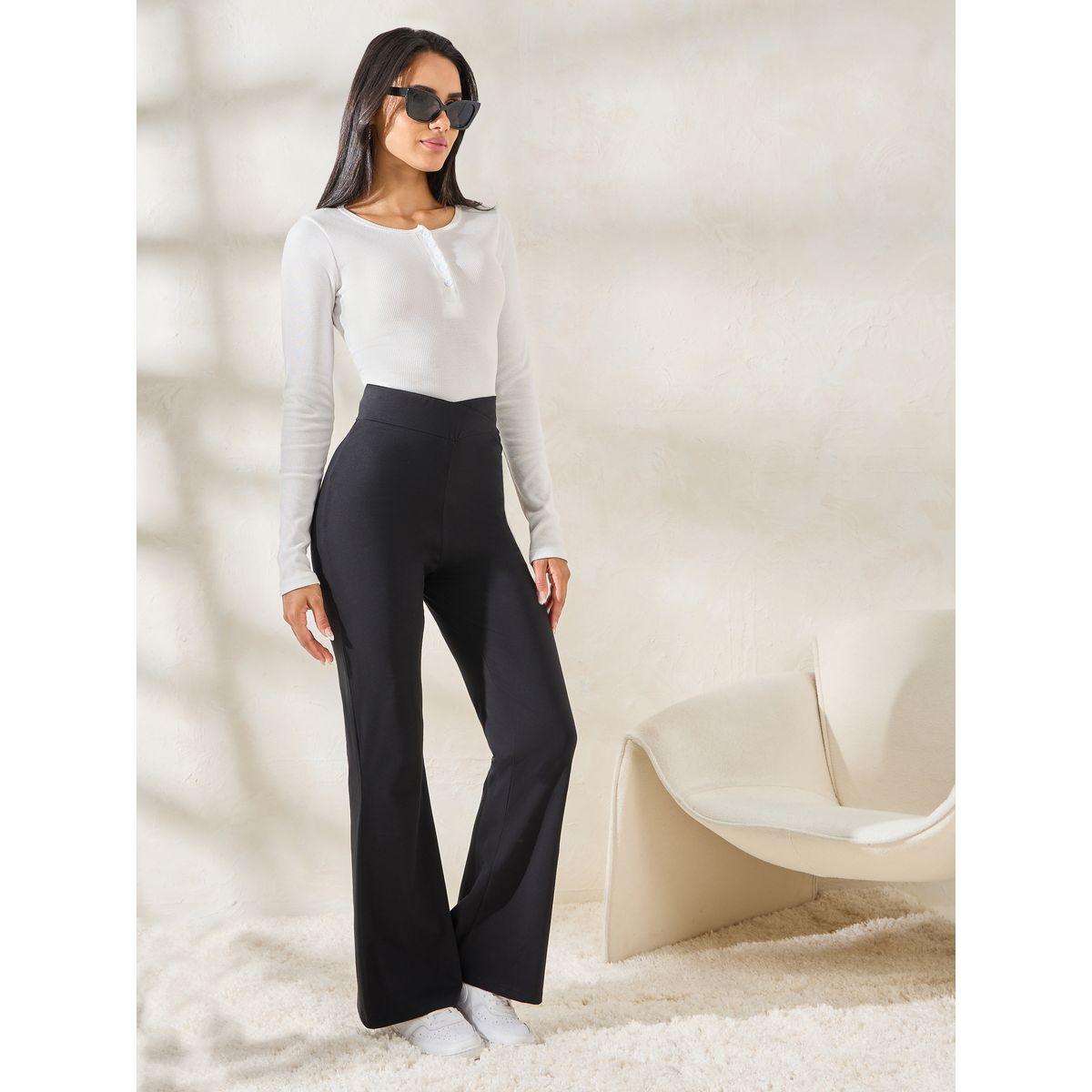 ليقنز سادة بحافة واسعة وخصر عالي-women-clothing-bottoms-leggings-image-2