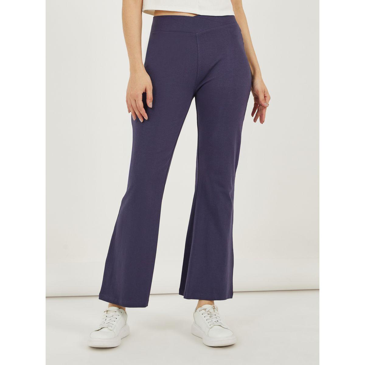 ليقنز سادة مع خصر بنمط كروس-women-clothing-bottoms-leggings-image-2