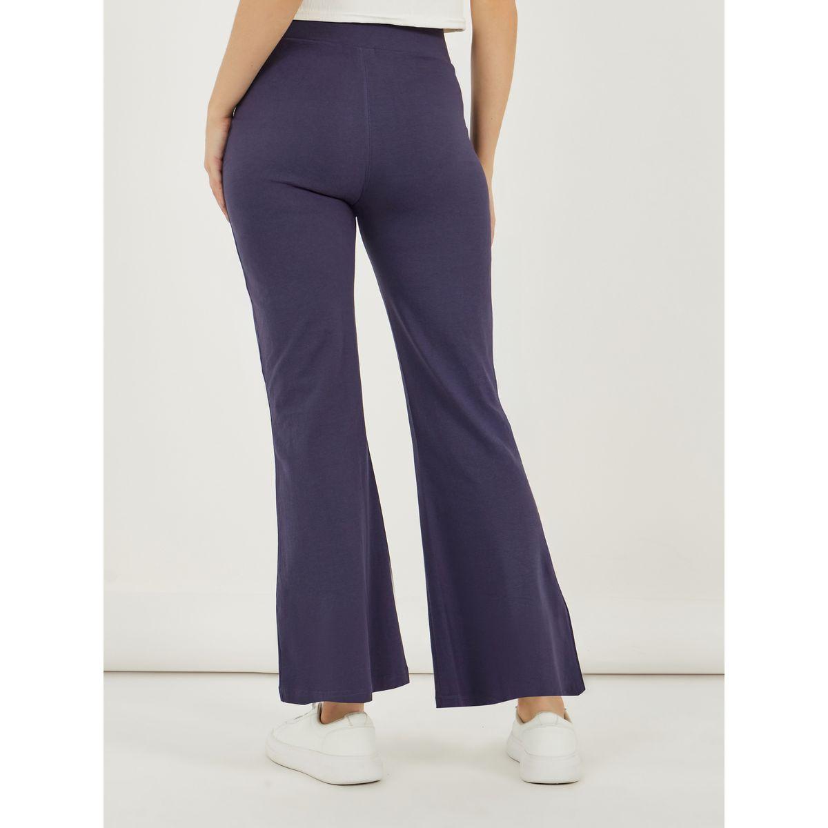 ليقنز سادة مع خصر بنمط كروس-women-clothing-bottoms-leggings-image-4