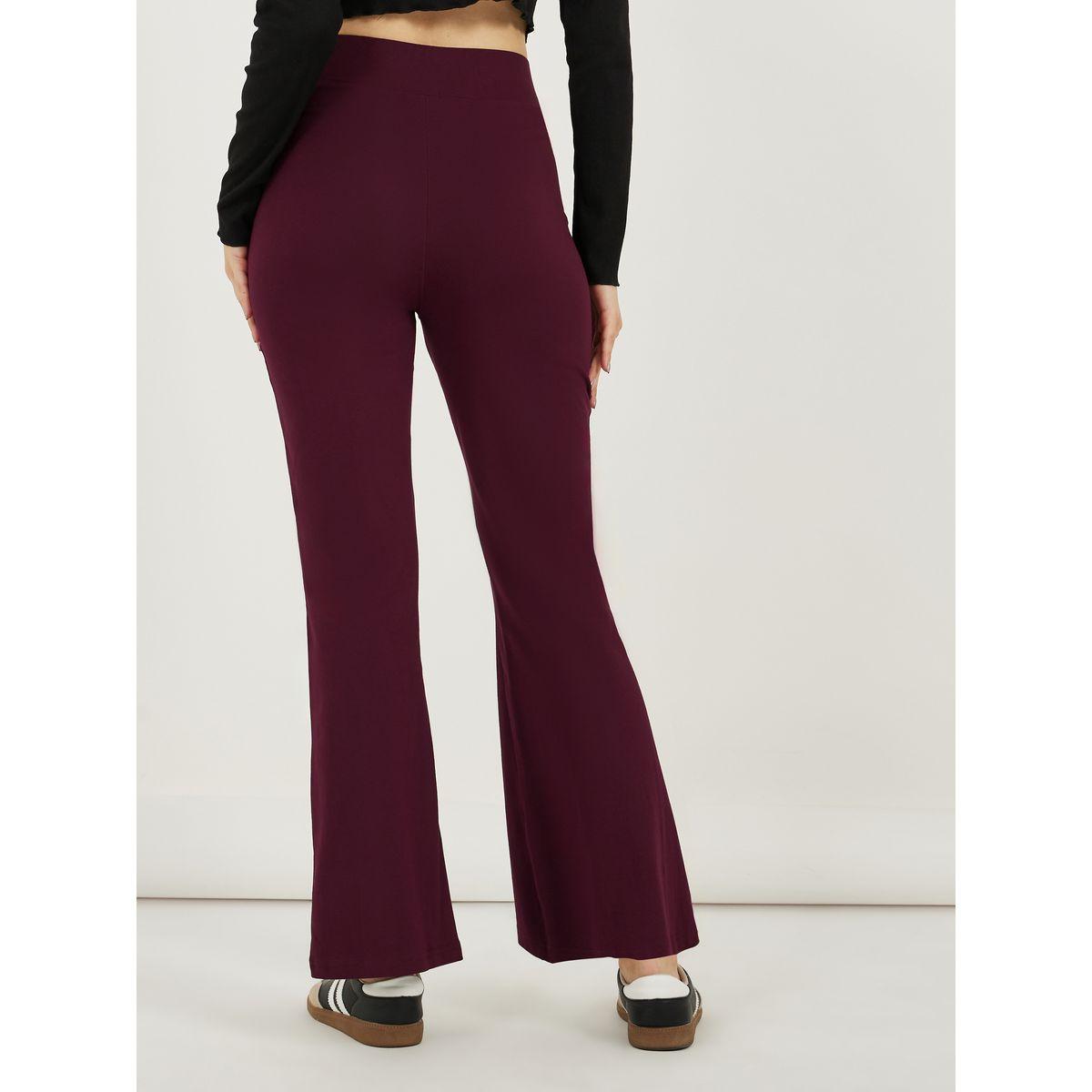 ليقنز سادة مع خصر بنمط كروس-women-clothing-bottoms-leggings-image-4