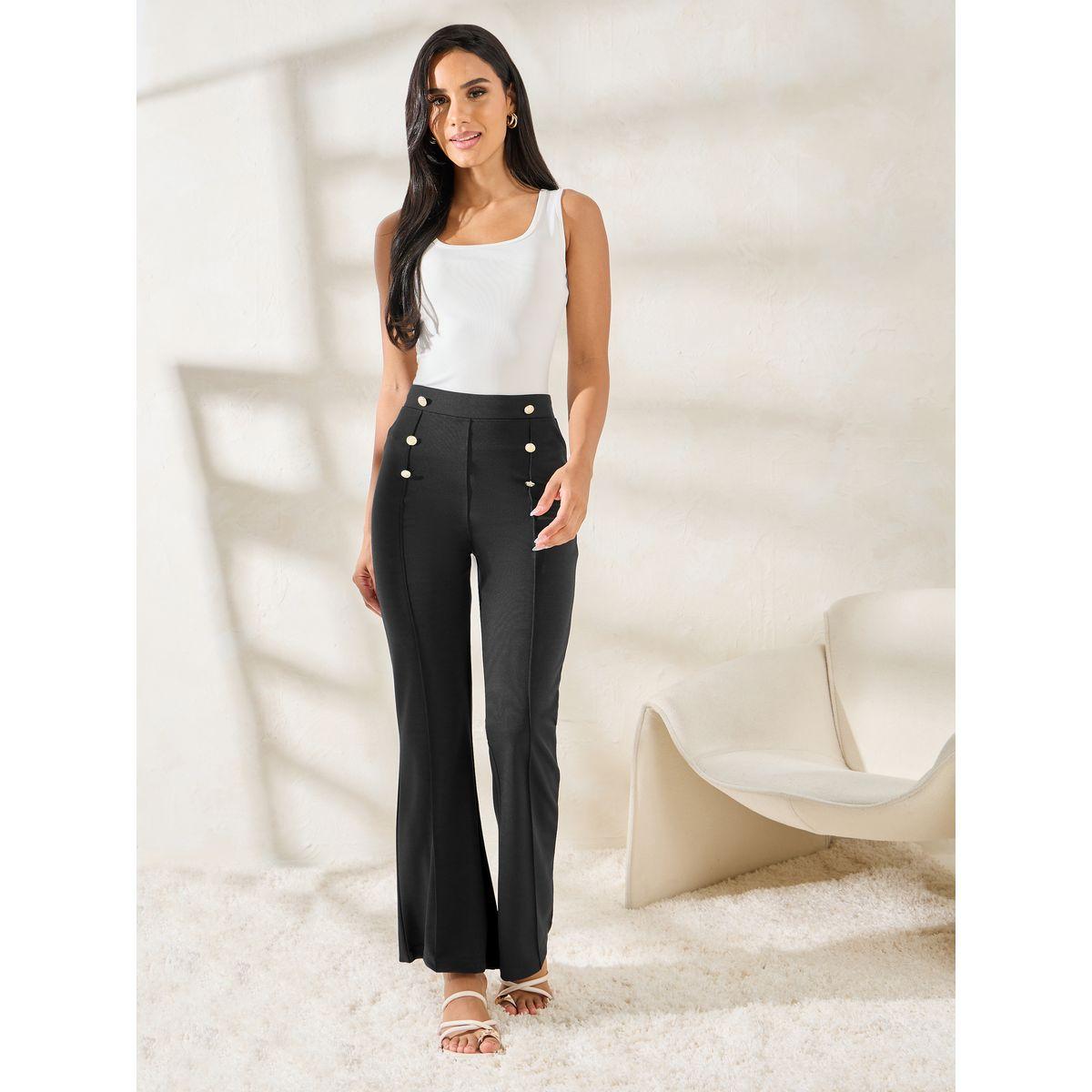ليقنز بخصر عالي وتفاصيل ازرار-women-clothing-bottoms-leggings-image-2