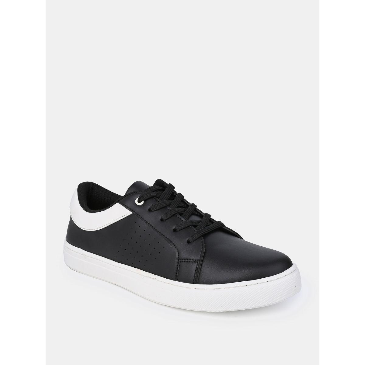Styli Contrast Collar Lace Up Sneakers-men-shoes-sneakers-image-2