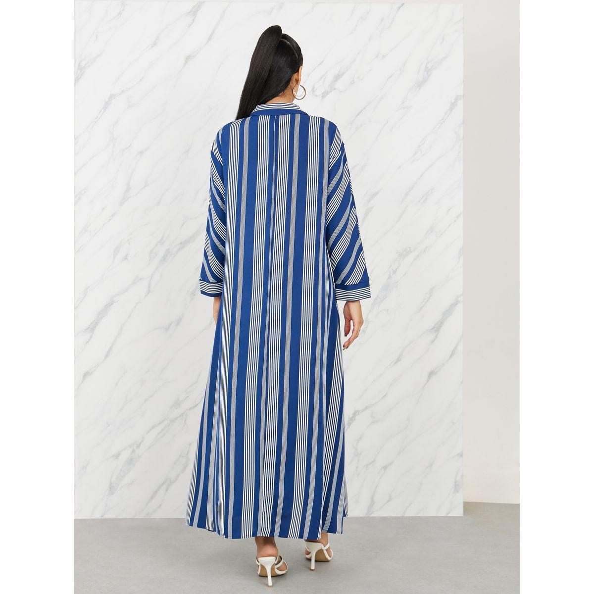 Styli Striped Drop Shoulder Shift Maxi Dress-women-clothing-dresses-image-4