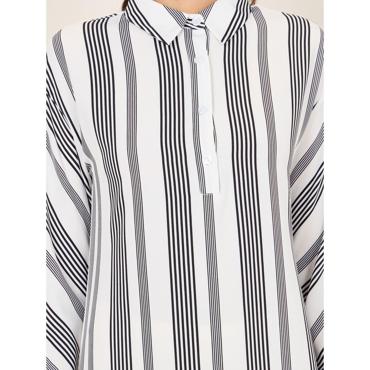 فستان طويل مخطط مع اكتاف منخفضة-women-clothing-dresses-image-3