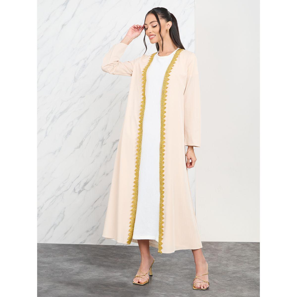 Styli Embroidered Lace Trim Midi Length Kimono-women-clothing-shirtsandblouses-shirts-image-1