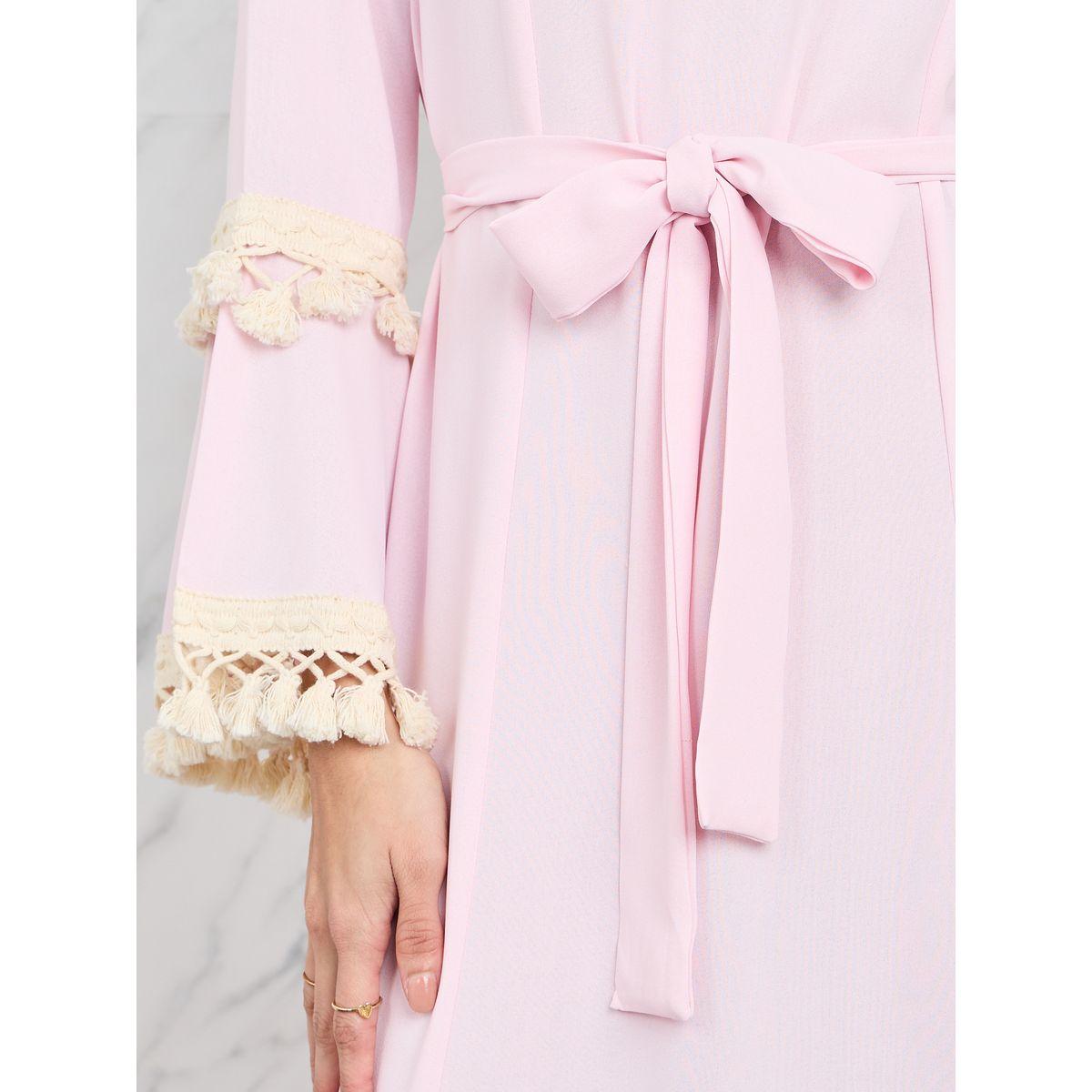 Styli Tassle Detail Self Tie Up A-Line Maxi Dress-women-clothing-dresses-image-3
