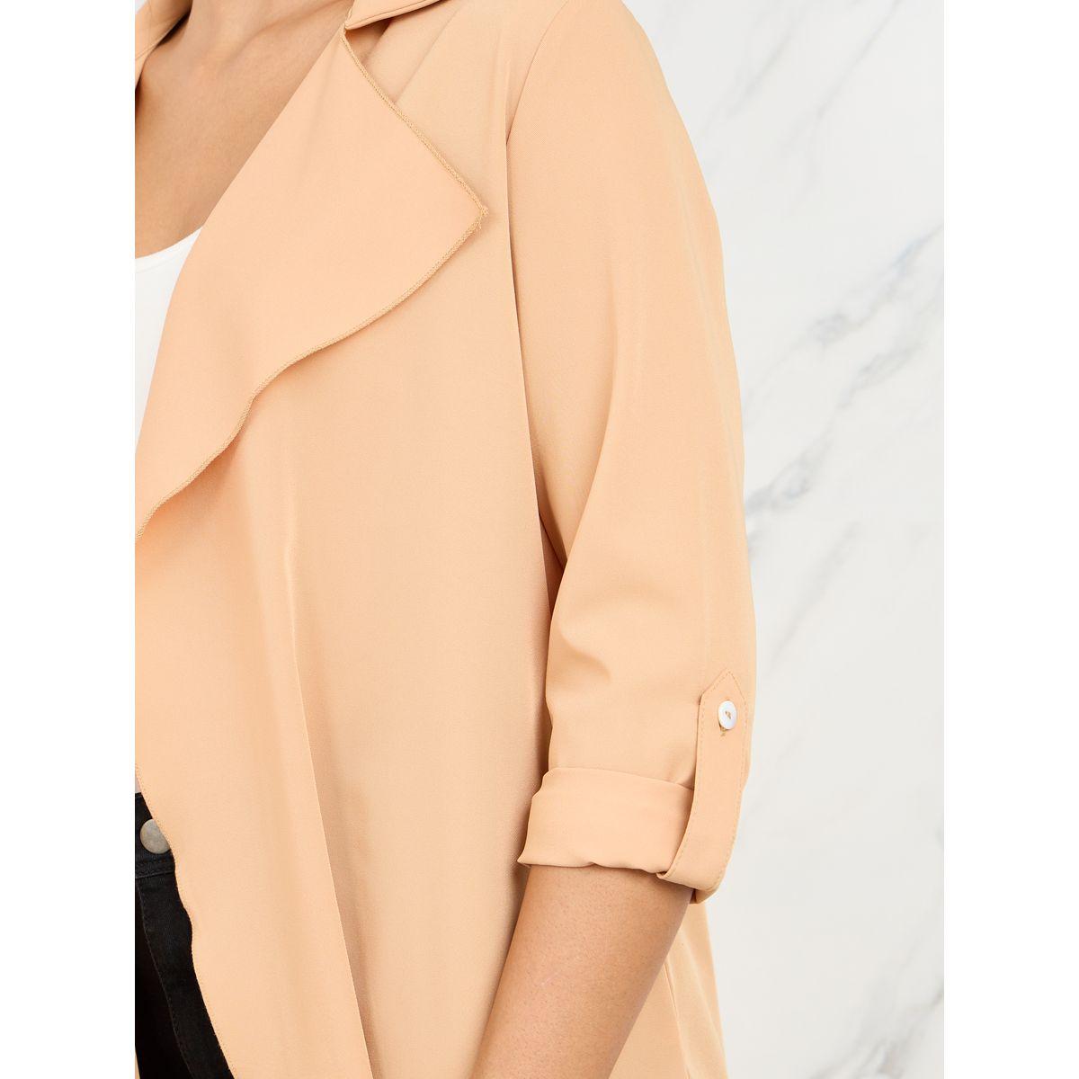 Styli Roll Up Sleeves Open Front Blazer-women-clothing-coatsandjackets-blazers-image-3