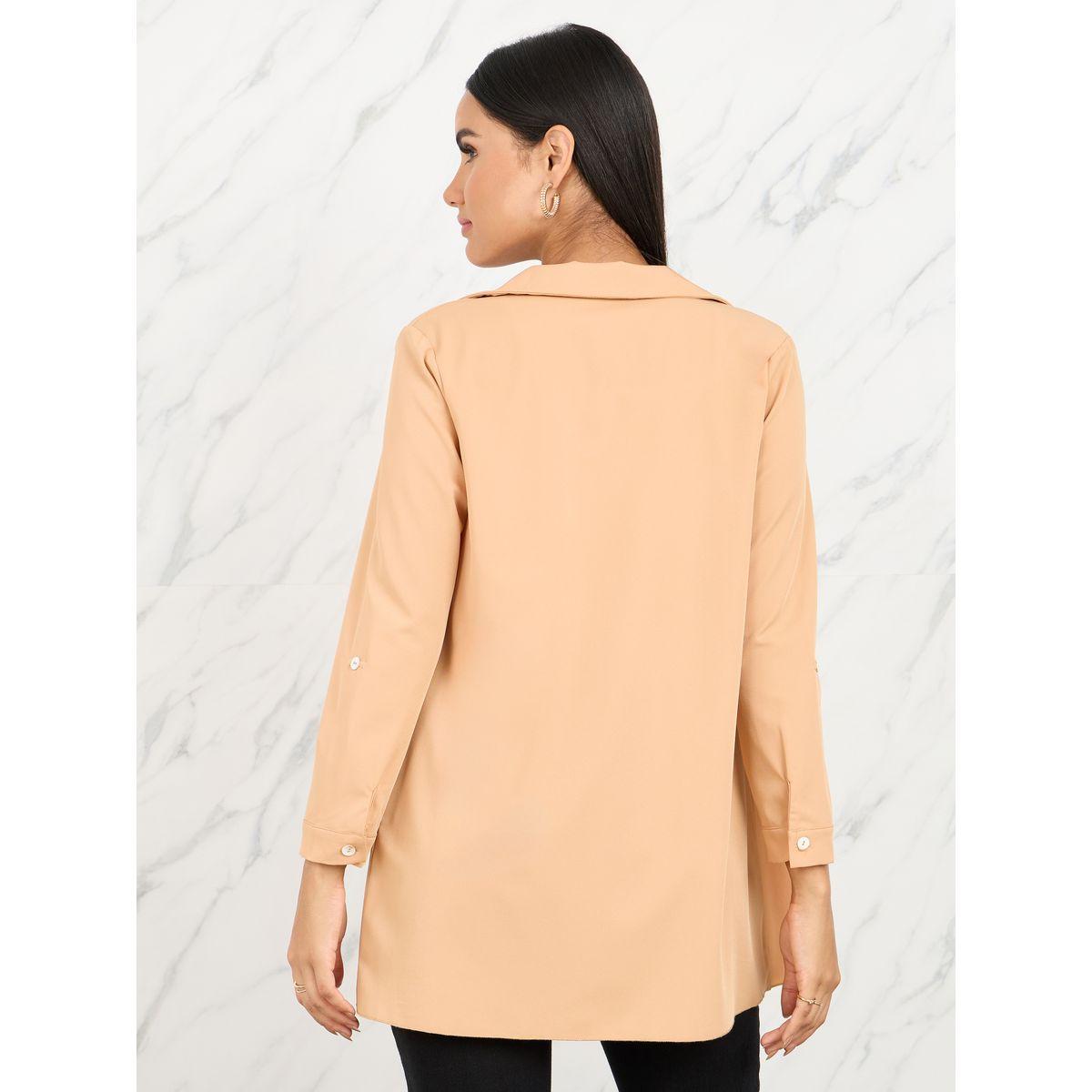 Styli Roll Up Sleeves Open Front Blazer-women-clothing-coatsandjackets-blazers-image-5