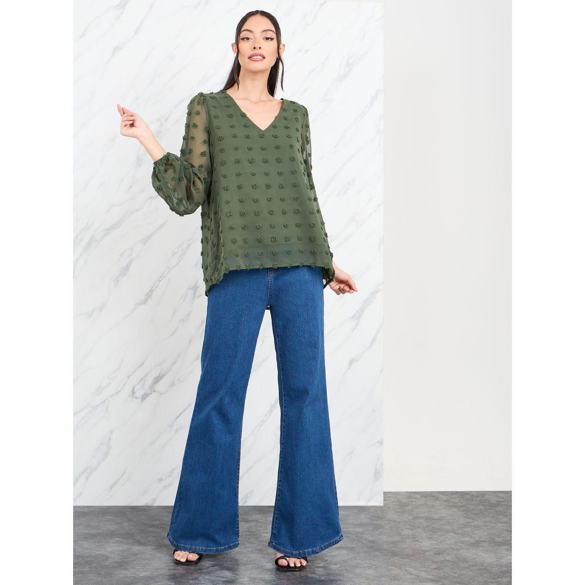 بلوزة بأكمام شفافة وتفاصيل مُطرّزة-women-clothing-shirtsandblouses-blouses-image-3