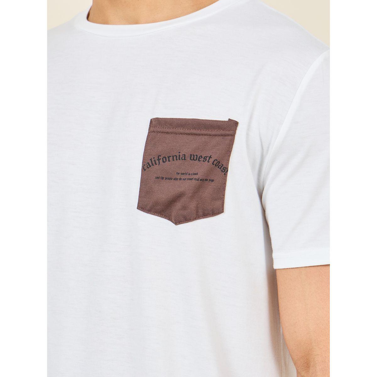 Styli Unwind Contrast California Print Crew Neck T-Shirt and Short Set-men-clothing-nightwear-sets-image-3