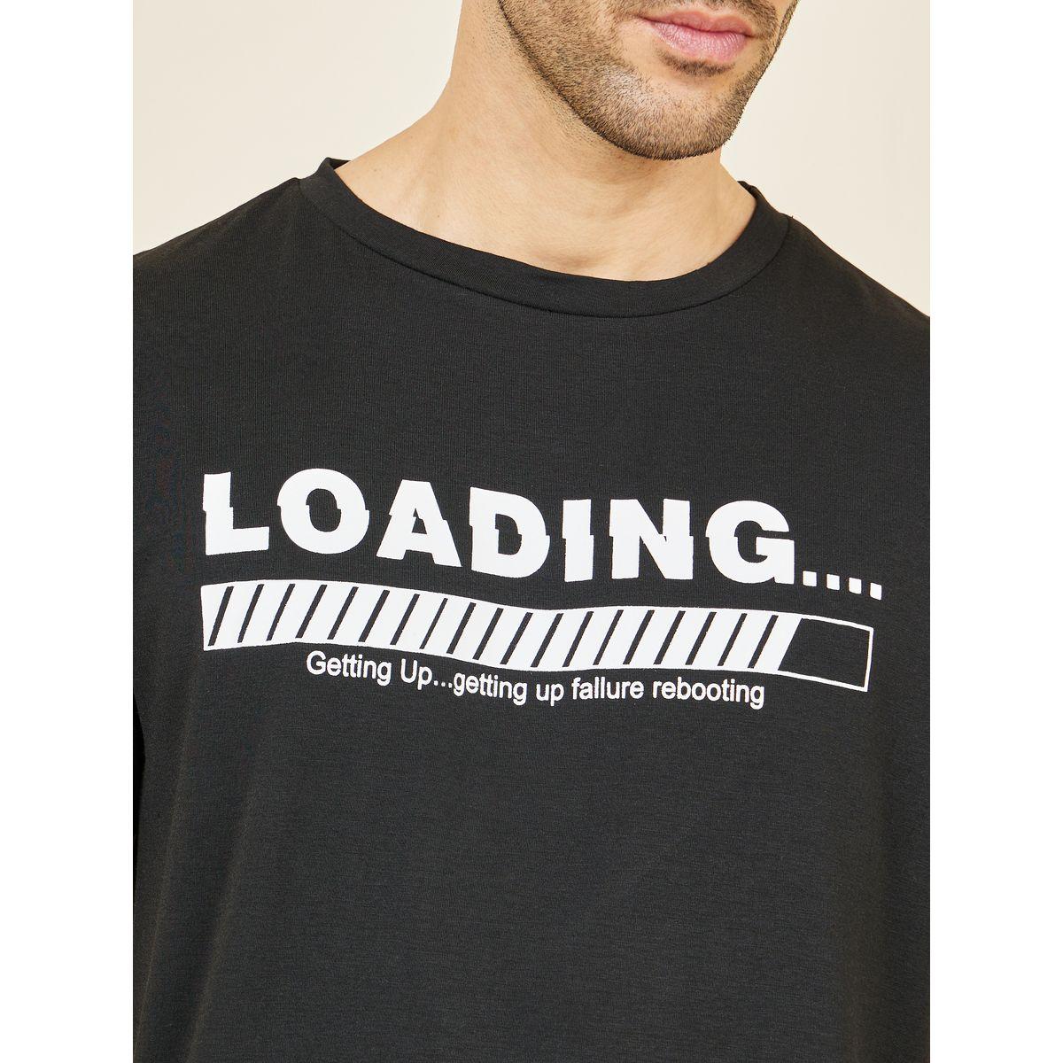 شورت مطبع بمربعات مع تيشيرت بياقة دائرية-men-clothing-nightwear-sets-image-3