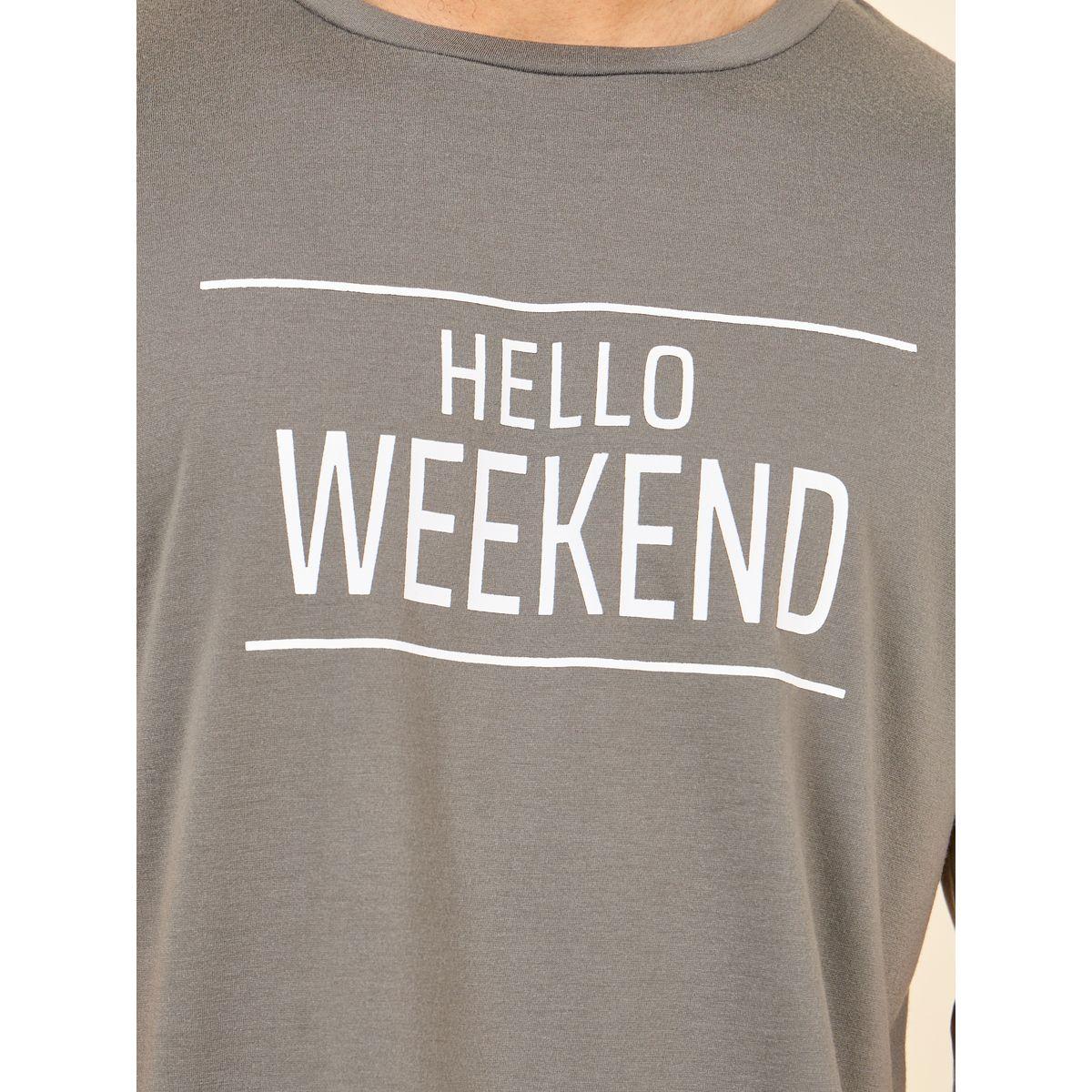Styli Unwind Weekend Print Crew Neck T-shirt and Short Set-men-clothing-nightwear-sets-image-3