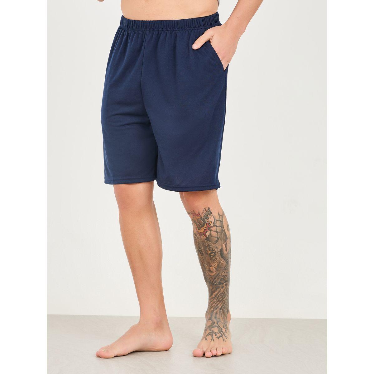 مجموعة من شورت وتيشيرت مطبع بكتابة-men-clothing-nightwear-sets-image-4
