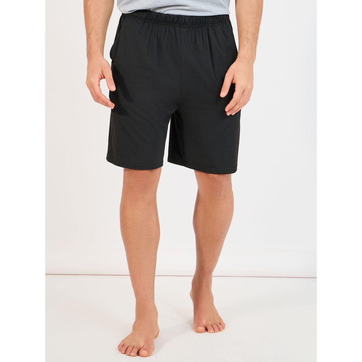 مجموعة من شورت مع تيشيرت بطبعة كتابة-men-clothing-nightwear-sets-image-5