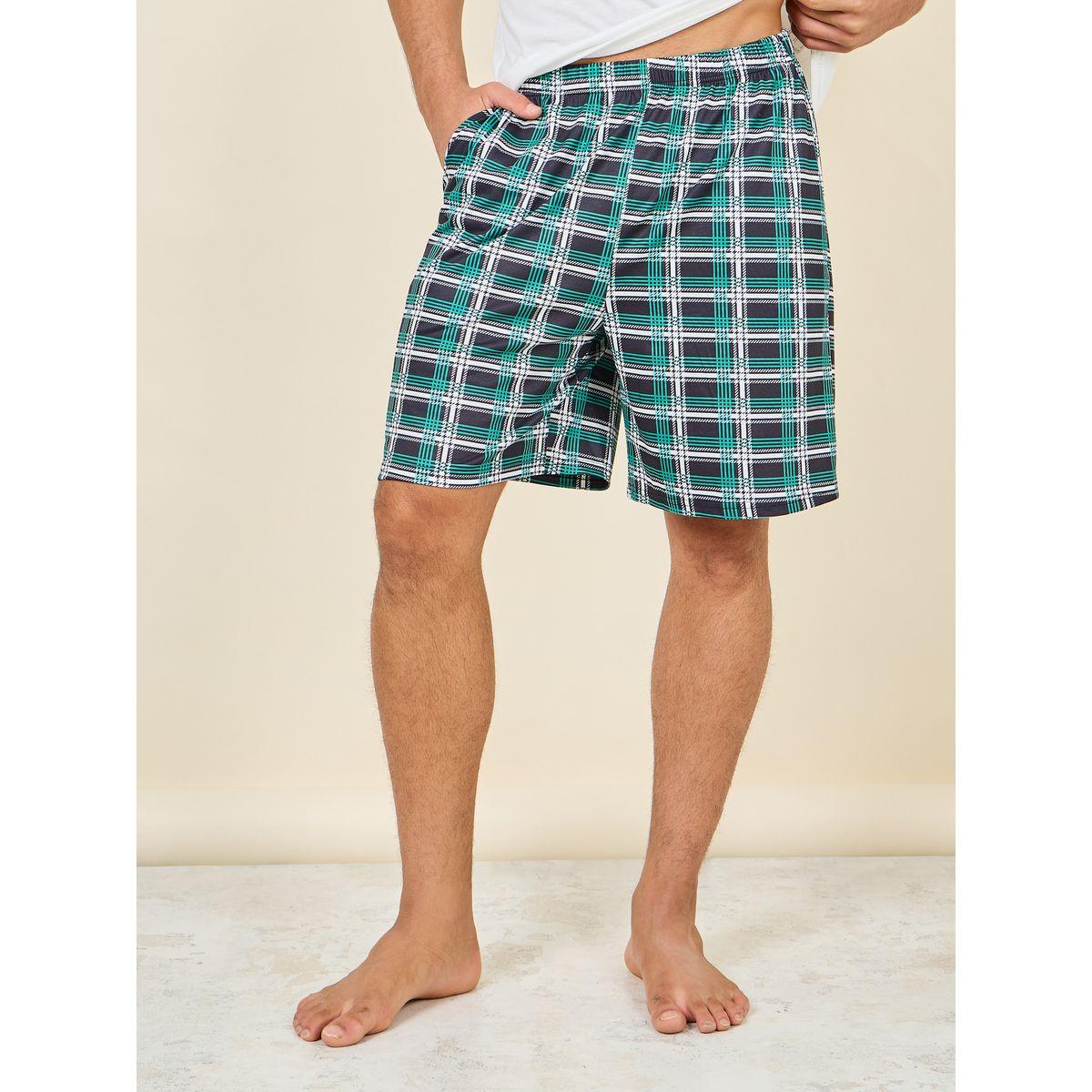 شورت مطبع بكتابة وتيشيرت بطبعة كتابة-men-clothing-nightwear-sets-image-4
