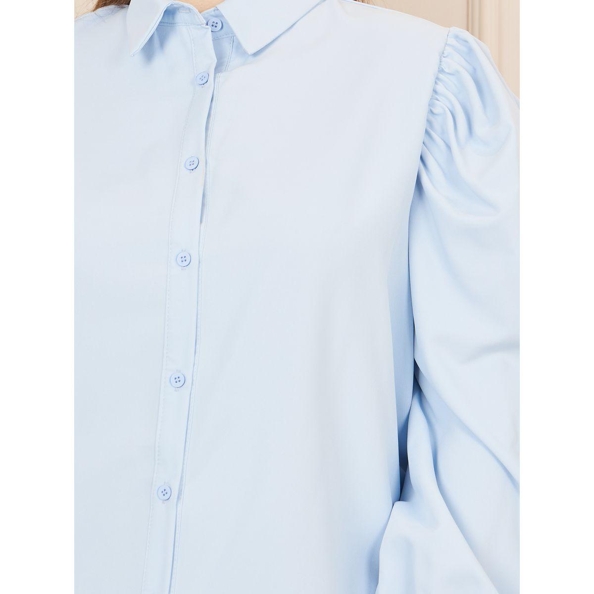 بلوزة بمقاس كبير واكمام طويلة منفوخة-women-clothing-shirtsandblouses-shirts-image-4