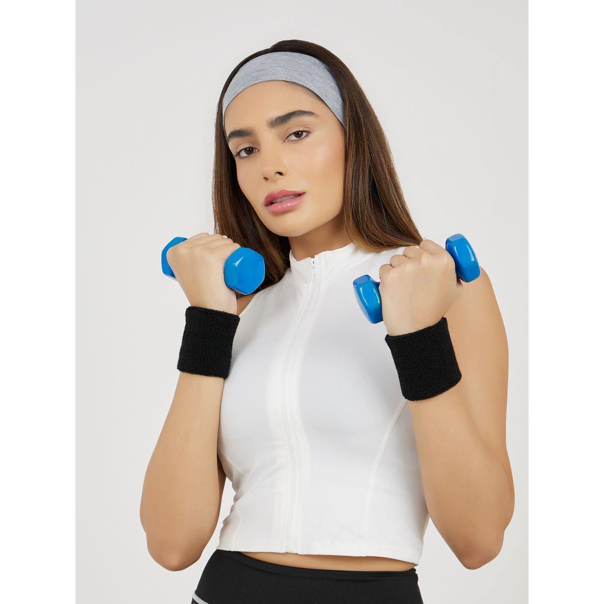 Styli Active Pack of 2 - Towel Wrist Support Sweat Band-sports-gear-gym-image-1