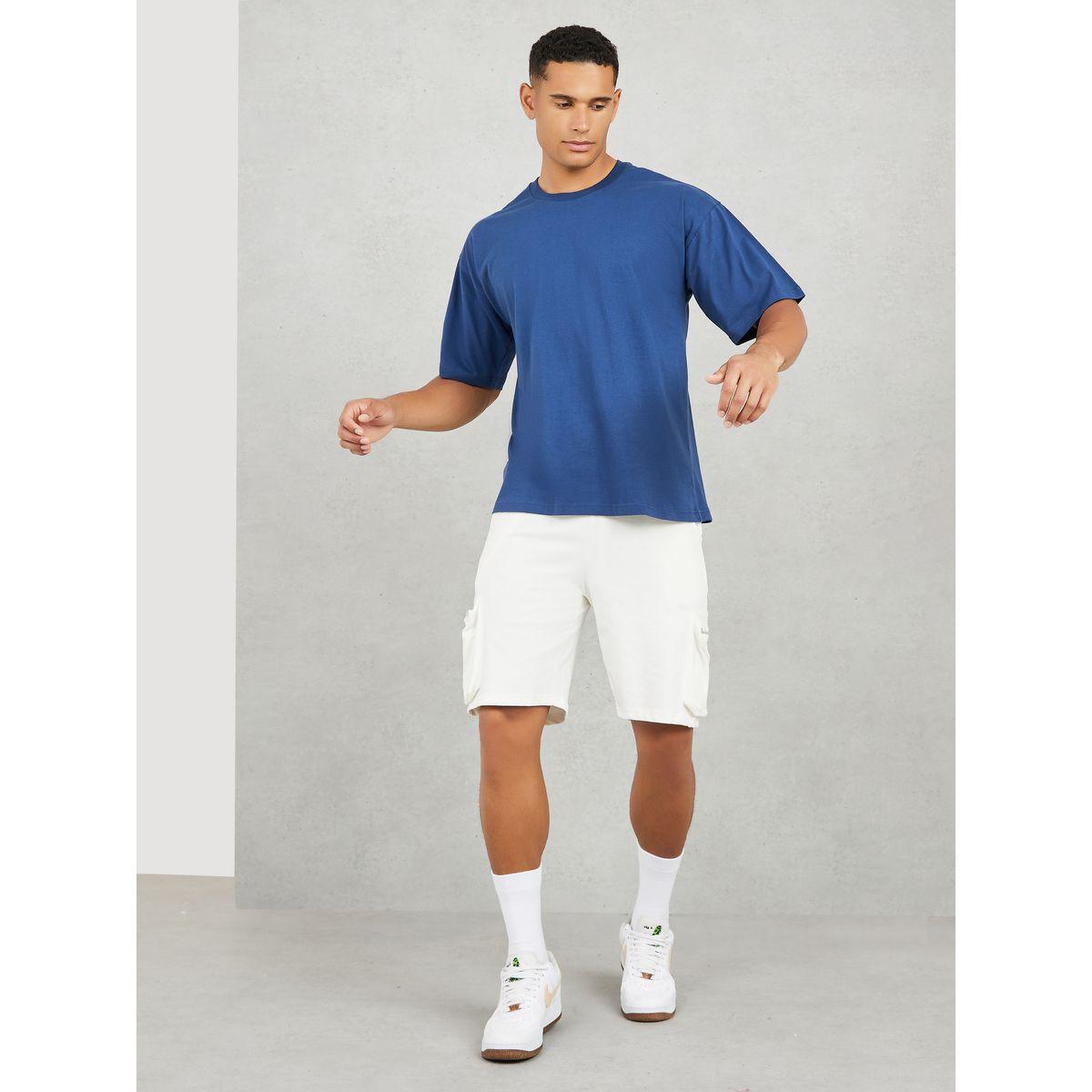 Styli Oversized Back Butterfly Slogan Print Compact Jersey T-shirt-men-clothing-tshirtsandpolos-tshirts-image-2