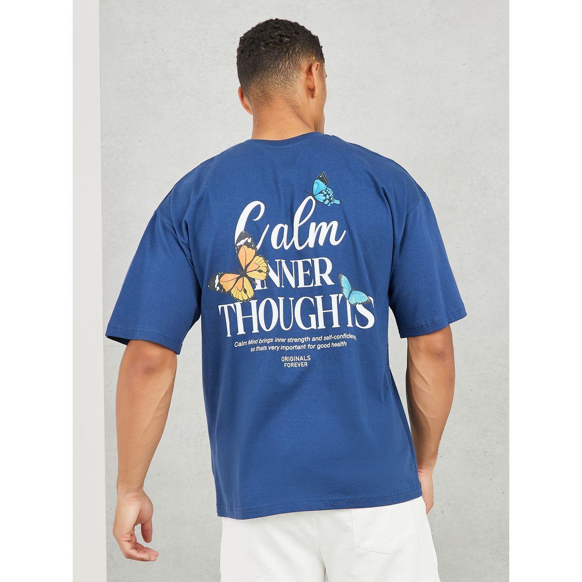 تيشيرت جيرسيه واسع مطبع بكتابة-men-clothing-tshirtsandpolos-tshirts-image-5