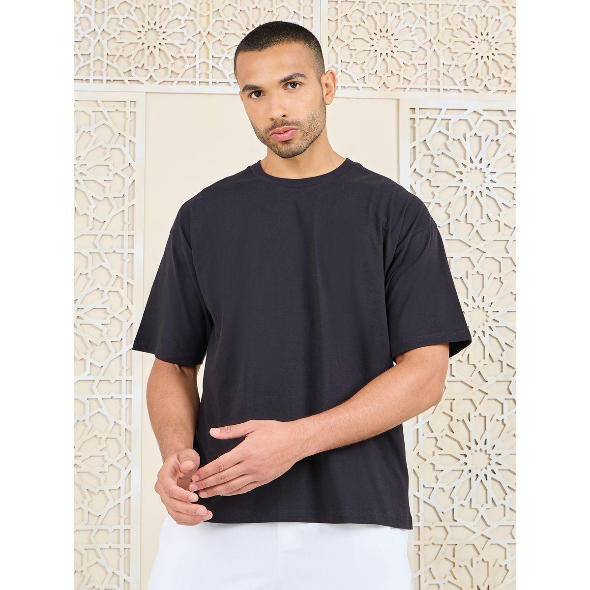 Styli Oversized Horoscope Graphic Back Print Compact Jersey T-shirt-men-clothing-tshirtsandpolos-tshirts-image-3