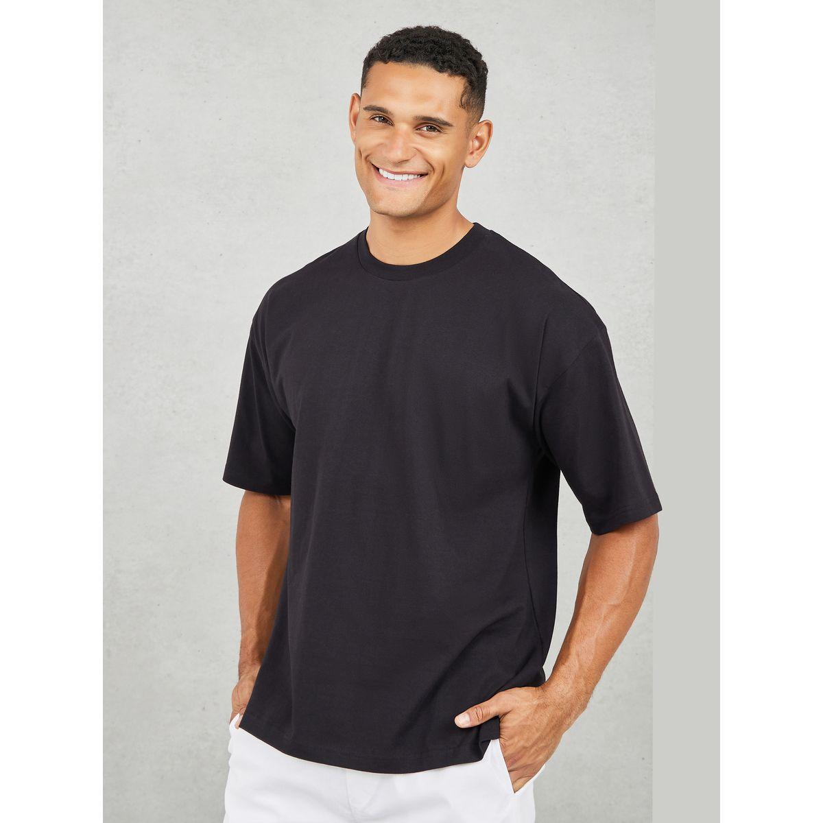 Styli Oversized Back slogan Print Compact Jersey T-shirt-men-clothing-tshirtsandpolos-tshirts-image-3