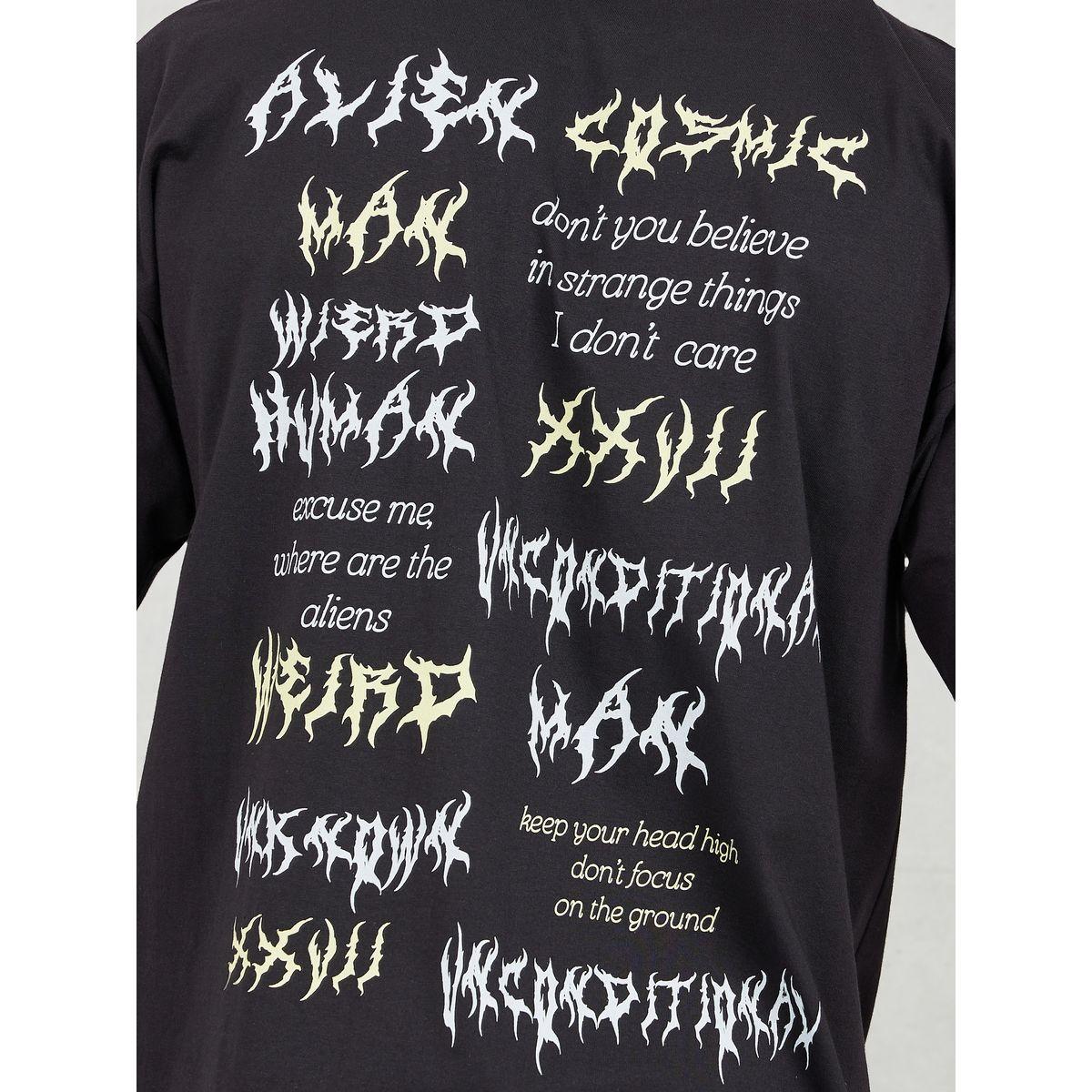 تيشيرت جيرسيه واسع مطبع بكتابة-men-clothing-tshirtsandpolos-tshirts-image-5