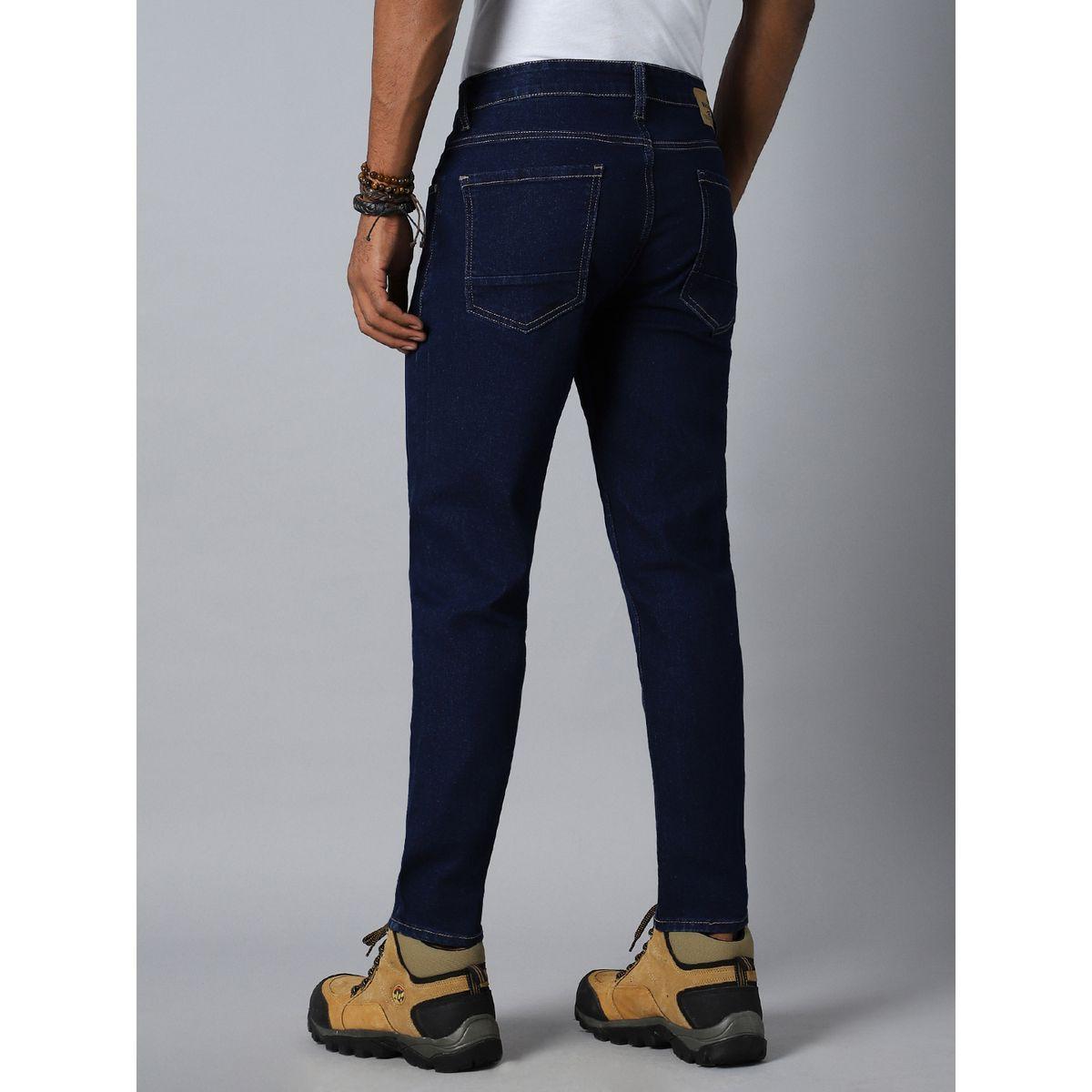 جينز بقصة مستدقة وخصر متوسط هاي ستار × ستايلي-men-clothing-bottoms-jeans-image-2