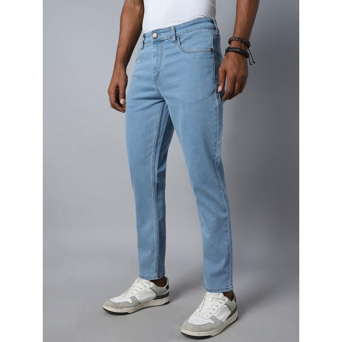 جينز بقصة مستقيمة وخصر متوسط هاي ستار × ستايلي-men-clothing-bottoms-jeans-image-1