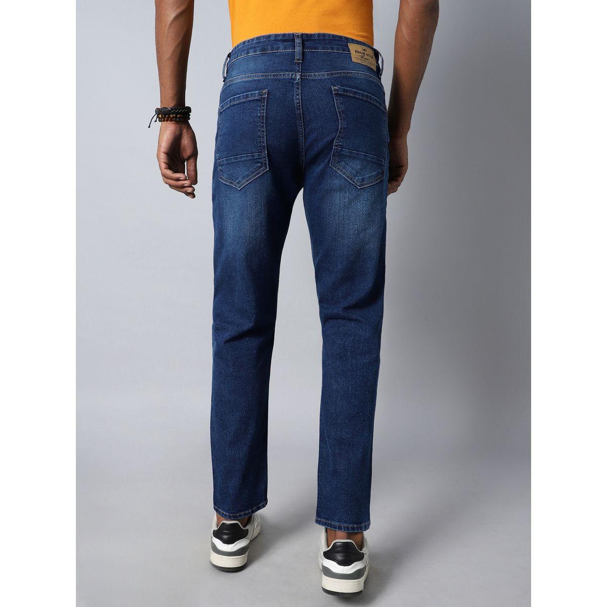 جينز بقصة مستدقة وخصر متوسط هاي ستار × ستايلي-men-clothing-bottoms-jeans-image-2
