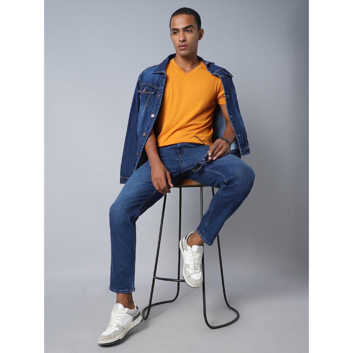 جينز بقصة مستدقة وخصر متوسط هاي ستار × ستايلي-men-clothing-bottoms-jeans-image-4