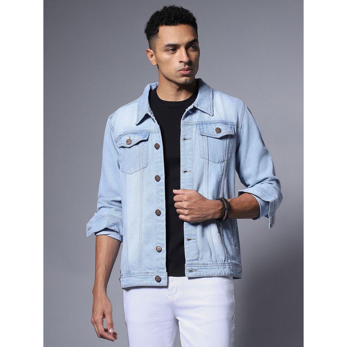 High Star X Styli Front Flap Pocket Detail Biker Denim Jacket-men-clothing-jacketsandblazers-jackets-image-1