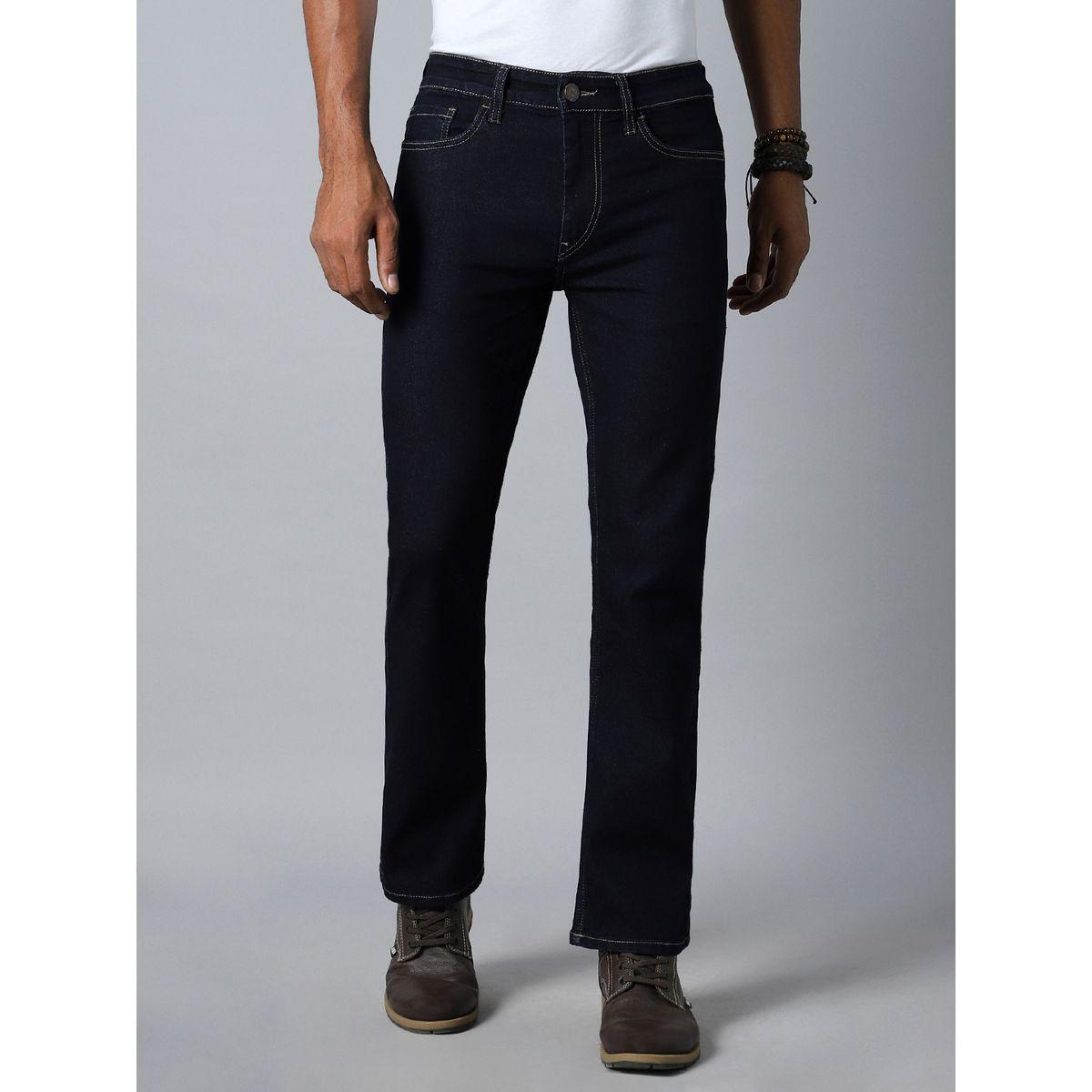 جينز بنسيج قابل للتمدد مع قصة أرجل مستقيمة هاي ستار × ستايلي-men-clothing-bottoms-jeans-image-1
