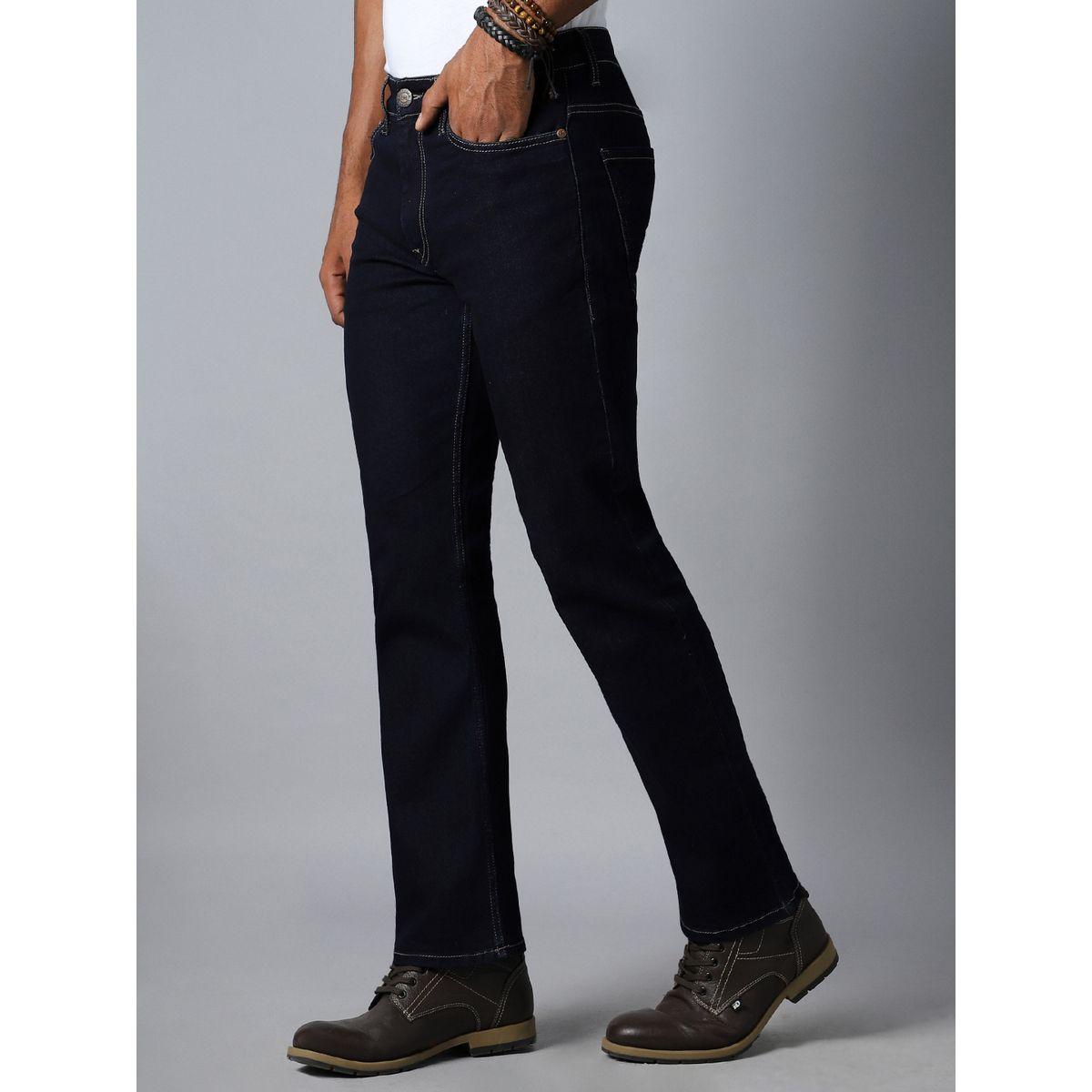جينز بنسيج قابل للتمدد مع قصة أرجل مستقيمة هاي ستار × ستايلي-men-clothing-bottoms-jeans-image-2
