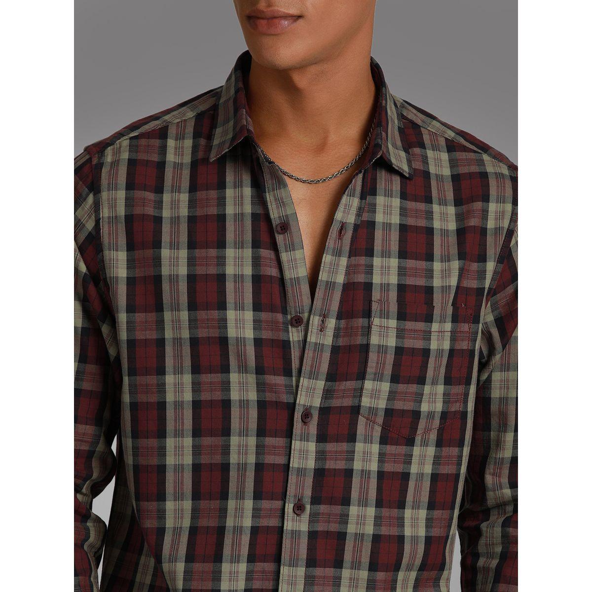 High Star X Styli Tartan Checked Pocket Detail Cotton Shirt-men-clothing-shirts-image-2