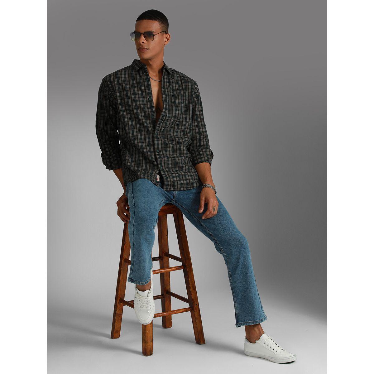 High Star X Styli Tartan Checked Pocket Detail Shirt-men-clothing-shirts-image-4