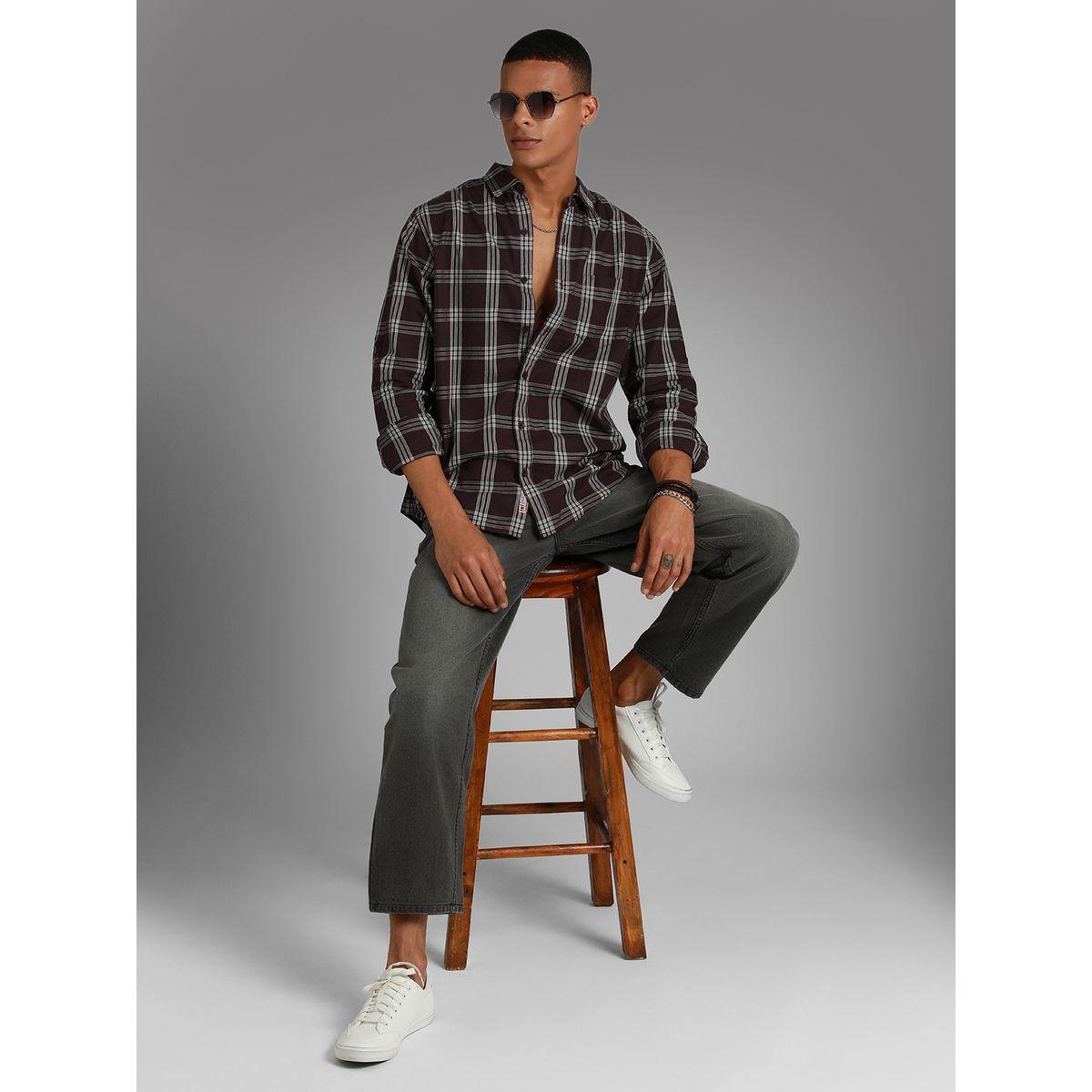 High Star X Styli Tartan Checked Pocket Detail Shirt-men-clothing-shirts-image-4